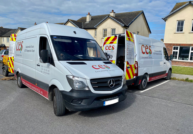 CES Drain and Sewer relining in progress in Housing estate