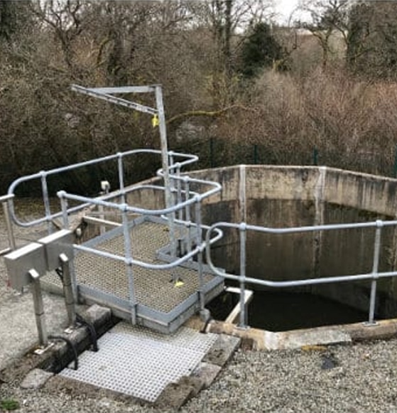 Image of a Deep Pump Station Tank from top