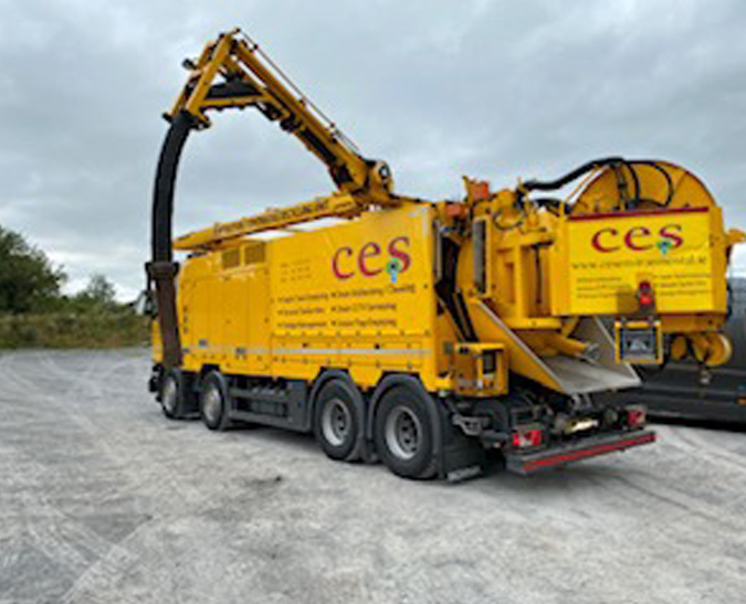 CES Truck used for High Pressure Water Jetting Services