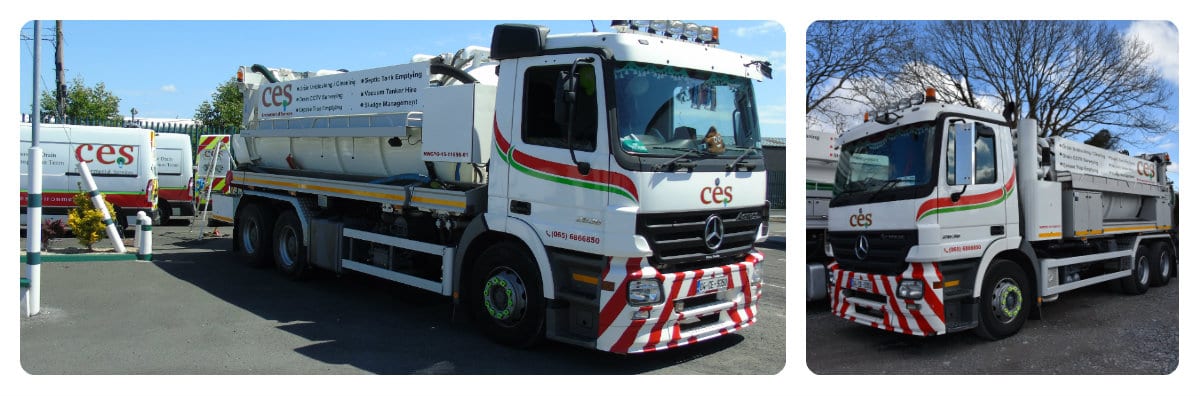 CES Trucks, showing some of our large fleet
