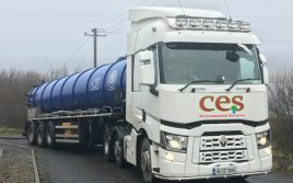 Artic truck for Bulk Waste water Haulage by ces environmental services in Clare Limerick & Galway