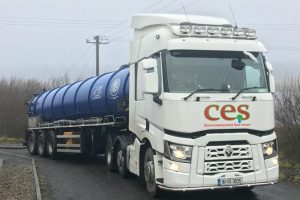 Artic truck for Bulk Waste water Haulage by ces environmental services in Clare Limerick & Galway